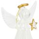 4. Angel-Shaped Glass Bauble 14 cm – Saska Gift & Decor