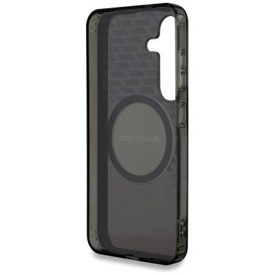 7. AMG Transparent Rhombs MagSafe Case for Samsung Galaxy S25 - Black