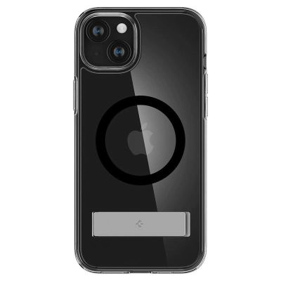 8. Spigen Ultra Hybrid S MagSafe Case with Stand for iPhone 15 Plus - Black