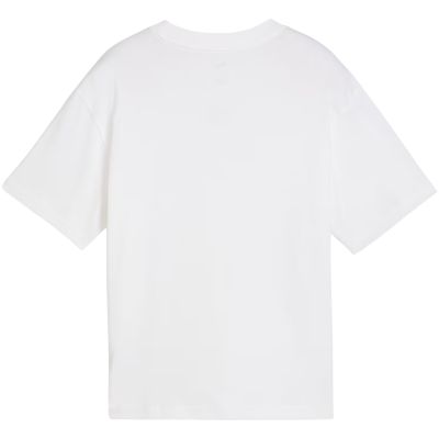3. Puma Ess Centered Cat Logo Boxy Tee for Kids White 685131 02