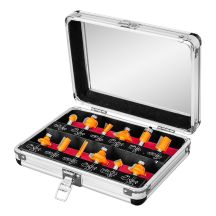 Carbide cutters, 8 mm shank, set of 12.