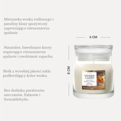 3. Small Candle AMBER & SANDALWOOD YANKEE