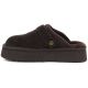 3. Women's leather insulated flip-flops on a chocolate platform Big Star UU274697