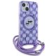3. Karl Lagerfeld IML Crossbody Monogram Karl & Choupette Head MagSafe case for iPhone 15 / 14 / 13 - purple
