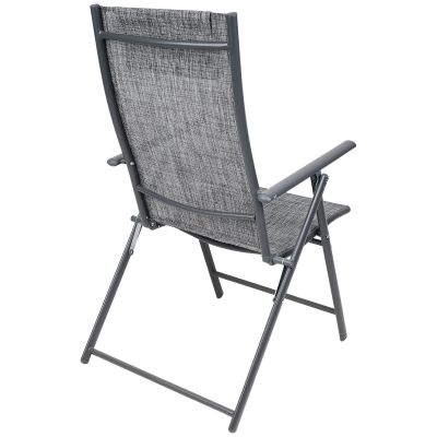 21. GARDEN CHAIR 57x68x106CM 2xTEXTLINE 7-POSITION WITH HEADREST SET OF 2 PCS