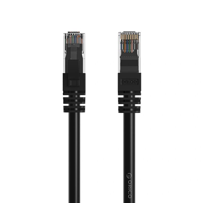 5. Orico PUG-C6 CAT6 1000Mbps RJ45 Ethernet Network Cable LAN Round 10m - Black