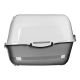 6. DIAMENTIQ BAYA litter box light gray/dark gray - cat litter box