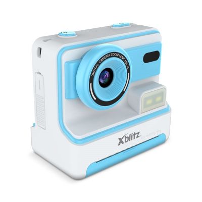 9. XBLITZ INSTANT CAMERA WITH FLASH BLUE PRINTER