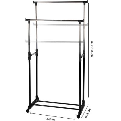 8. WARDROBE DRESSING ROOM HANGER 75x42x93-158CM ALPINA