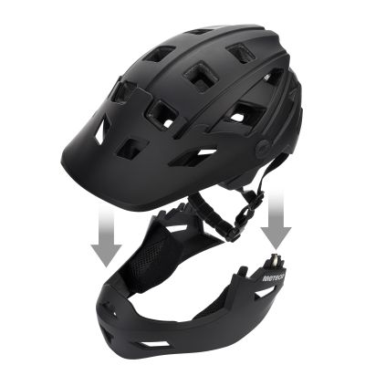 9. Meteor Hydra S full-face bicycle helmet 51-55 cm black