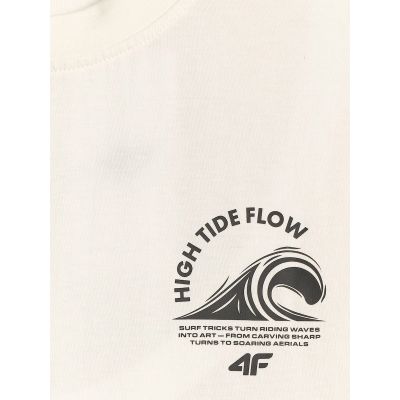 6. Men's relaxed T-shirt with print 4F 4FRSS26TTSHM4296-11S