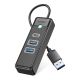 Orico PWC2U-U3 3-port USB hub 2x USB-A 3.0 1x USB-C 3.0 1.8 m - black