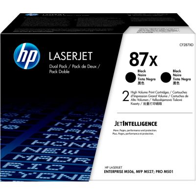 20. HP 87X 2x Schwarz LaserJet Tonerpatrone