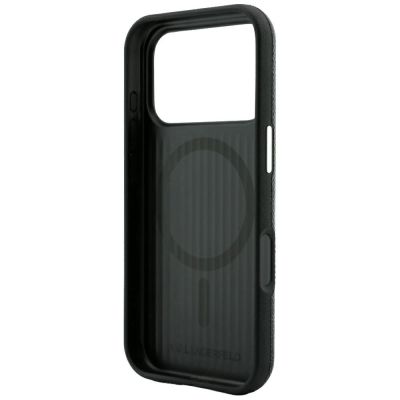7. Karl Lagerfeld Grained Embossed Ring & Kameo Logo MagSafe Case for iPhone 18 Pro Max / 17 Pro Max - Black