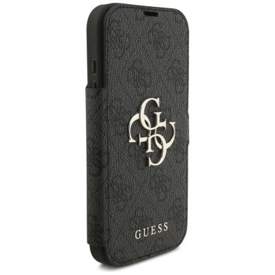 4. Guess Book 4G Metal Logo Case for iPhone 17 Pro - Black