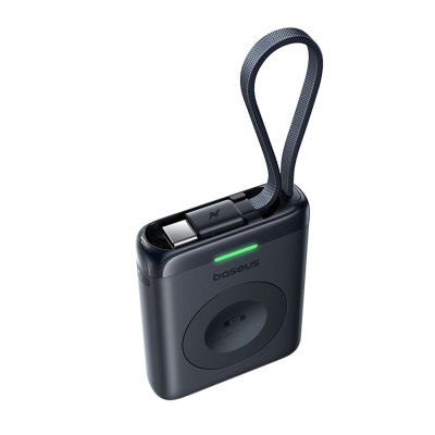 3. Baseus EnerFill FW11 5W Power Bank for Apple Watch with Built-in Cable - Black