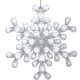 8. SNOWFLAKE HANGING DECORATION 12x12 CM PATTERN 2