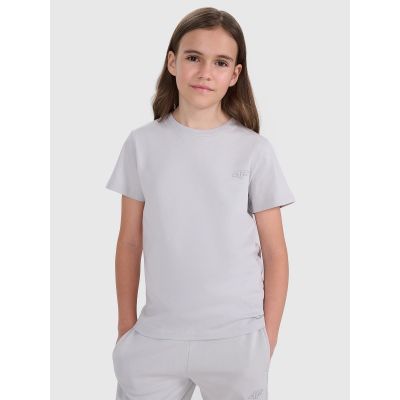 11. Regular plain T-shirt (SET OF 2) for children 4F 4FJRAW25TTSHU3157-90S