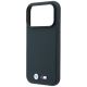 6. BMW M Quadrille Kevlar Metal Logo MagSafe Case for iPhone 17 Pro / 18 Pro - Navy Blue