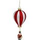 2. GLASS BALLOON ORNAMENT WITH SANTA SASKA GIFT & DECOR