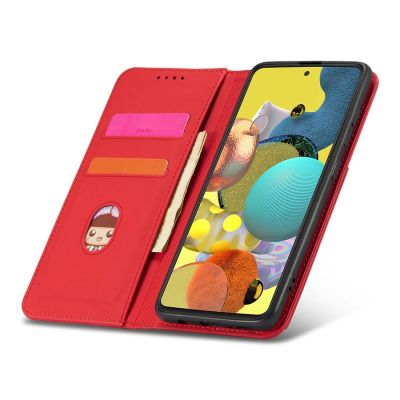 12. Magnet Card Case Case for Samsung Galaxy A13 5G Pouch Wallet Card Holder Red