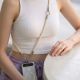 6. Tech-Protect C10S Crossbody Phone Lanyard (114 cm) + Wrist Strap (31 cm) - Beige Titanium