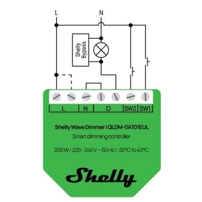 11. Intelligent Z-Wave lighting dimmer Shelly Wave Dimmer EU LR