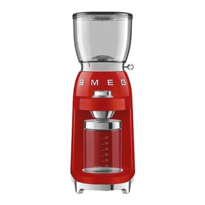 14. Smeg CGF11RDEU Coffee Grinder 150W Red