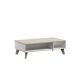 2. LOTTA 110 coffee table, white + sonoma oak