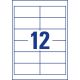3. Avery 3659 Self-Adhesive Labels Rectangle Permanent White 1200 pcs.