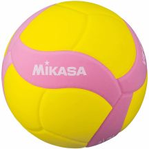 Mikasa VS160W volleyball yellow and pink size 4