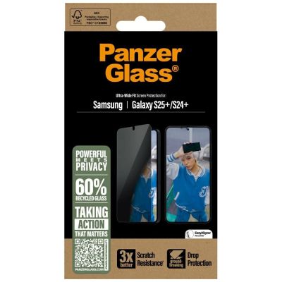 4. PanzerGlass Ultra-Wide Fit Privacy Glass for Samsung Galaxy S25+