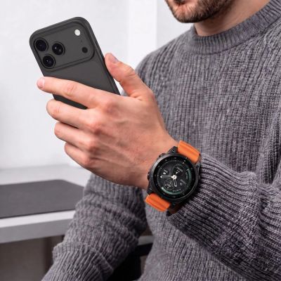 9. Tech-Protect Motion Strap for Garmin Fenix 5X / 5X Plus / 6X / 6X Pro / 7X / 8 / 8 Pro / 9 / 9 Pro (47 mm) – orange