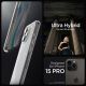 6. Spigen Ultra Hybrid iPhone 15 Pro Case - Clear Matte
