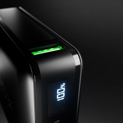 12. SBS HD 30W 10000mAh USB-C Powerbank with LCD Display - Black