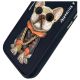 7. Nimmy Glasses Cool Dog iPhone 16 Case - Black