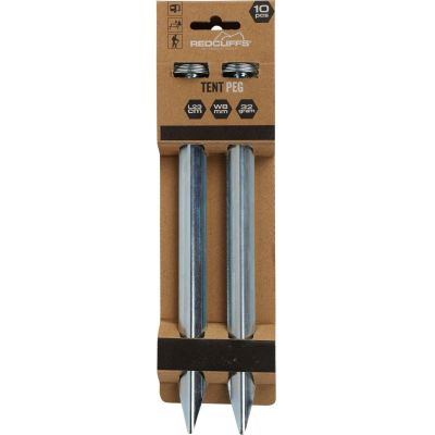 10. TENT PEGS 23CM SET 10 PCS METAL REDCLIFFS