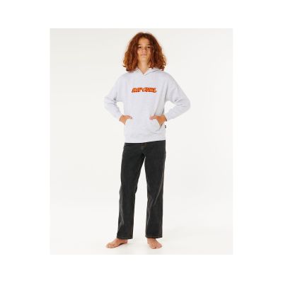 3. RIP CURL Eternal Shred Logo Hood-Boy Gray