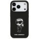 3. Karl Lagerfeld Silicone Karl Sketch & Logo MagSafe Case for iPhone 17 Pro - Black