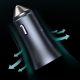 17. Baseus Golden Contactor Pro fast car charger USB Type C / USB 40 W Power Delivery 3.0 Quick Charge 4+ SCP FCP AFC + USB Type C cable - Lightning gray (TZCCJD-B0G)