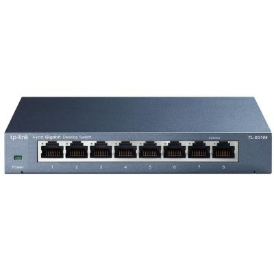 TP-Link TL-SG108 Unmanaged Gigabit Ethernet (10/100/1000) Black