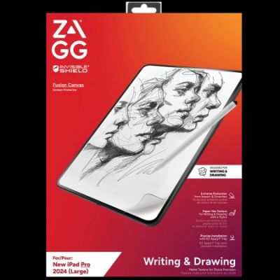 ZAGG InvisibleShield Fusion Canvas Antibacterial Protective Film Imitating Paper for iPad Pro 13" 2024