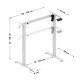 10. Electric Desk Frame Xeno 1.7 White