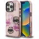 Karl Lagerfeld IML Multi K&C Head Pattern Case for iPhone 16 Pro Max - Pink