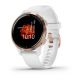7. Garmin Venu 2S Watch (40 mm) Rose Gold Stainless Steel Bezel / White Case / Silicone Band