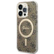 Guess IML 4G MagSafe case for iPhone 15 Pro - brown
