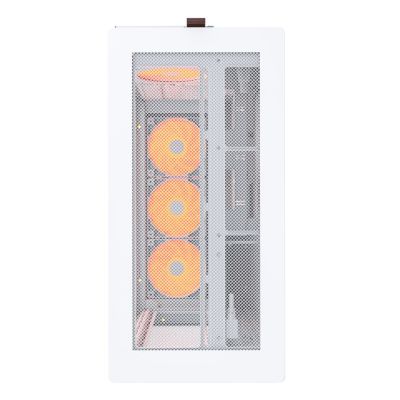 3. Montech HS01 PRO PC Case, Midi-Tower, ATX, aRGB, Tempered Glass - White