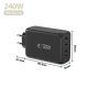5. Tech-Protect NC240W-GaN 4-Port 240W Wall Charger - Black