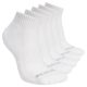 Skechers 5pk Unisex 1/2 Terry Qtr Crew S602095-100 White 39-42