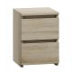 2. M2 MALWA BEDSIDE TABLE 2 DRAWERS SONOMA